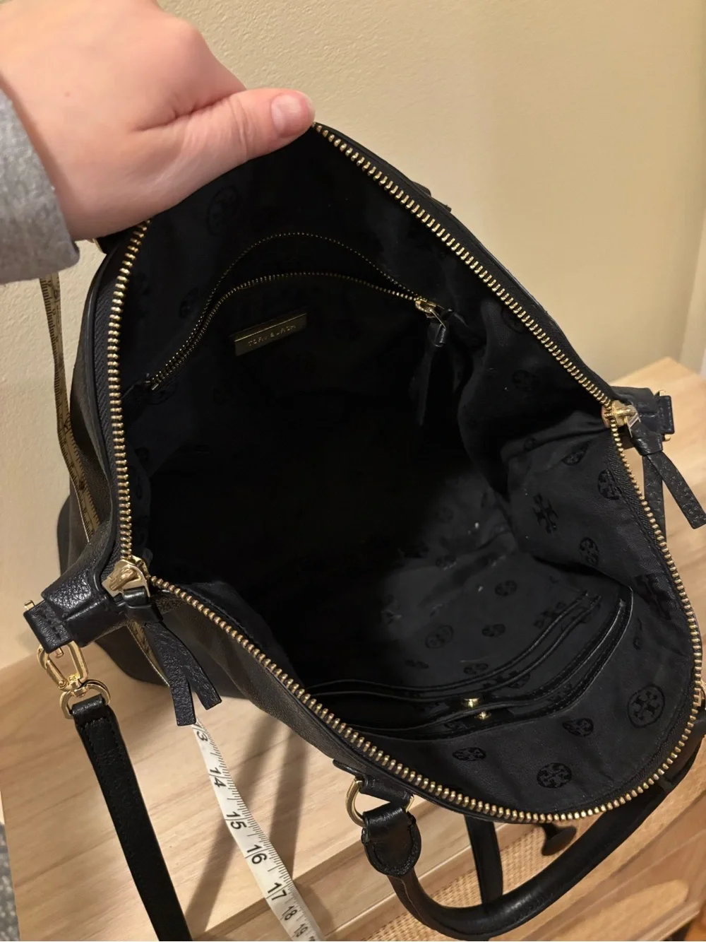 Tory Burch pebbled leather